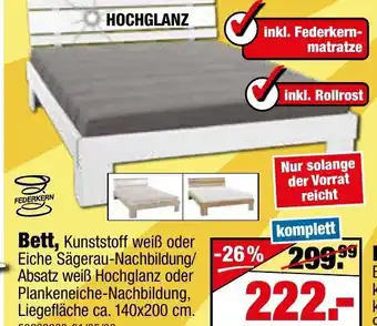 SB Lagerkauf Bett Angebot