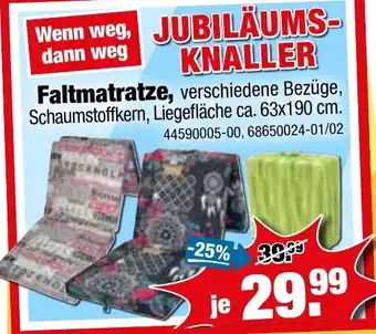 SB Lagerkauf Faltmatratze Angebot