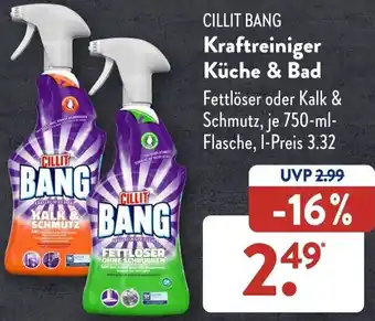 Aldi Süd CILLIT BANG Kraftreiniger Küche & Bad 750 ml Flasche Angebot