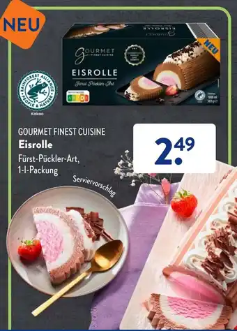 Aldi Süd GOURMET FINEST CUISINE Eisrolle 1 L Packung Angebot