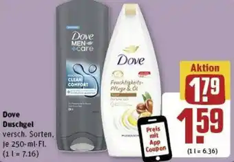 REWE Dove Duschgel 250 ml Fl. Angebot