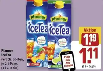 REWE Pfanner IceTea 2-l-Pckg. Angebot