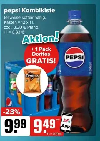 Logo Getränkemarkt pepsi Kombikiste 12*1L Angebot