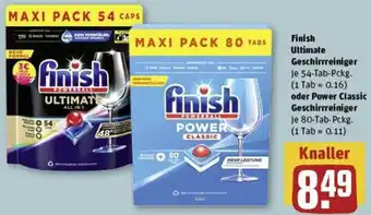 REWE Finish Ultimate Geschirrreiniger 54-Tab-Pckg. oder Power Classic Geschirrreiniger 80-Tab-Pckg. Angebot