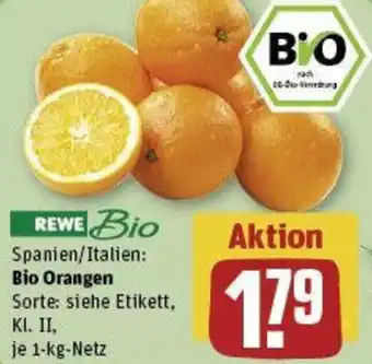 REWE Bio Orangen 1 kg Netz Angebot