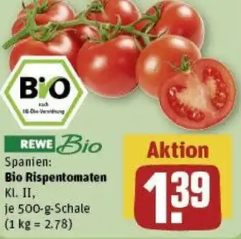 REWE REWE Bio Bio Rispentomaten 500-g-Schale Angebot