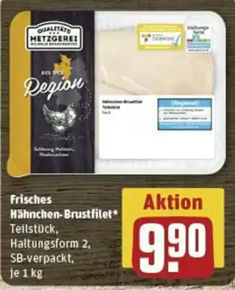 REWE Frisches Hähnchen-Brustfilet 1 kg Angebot