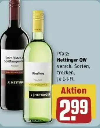 REWE Hettinger QW 1-l-Fl. Angebot