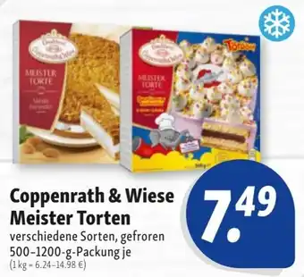 Nah & Frisch Coppenrath & Wiese Meister Torten verschiedene Sorten, gefroren 500-1200-g Angebot