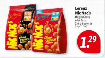 Nah & Frisch Lorenz Nic Nac's Original, BBQ oder Burn 110-g Angebot