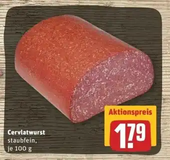 REWE Center Cervlatwurst 100g Angebot