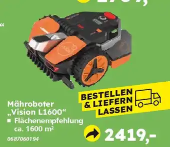 Globus Baumarkt Mähroboter ,,Vision L1600" Angebot