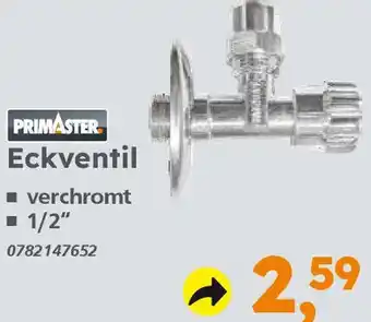 Globus Baumarkt PRIMASTER Eckventil Angebot