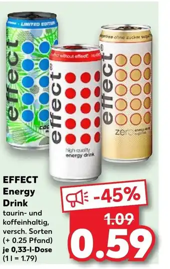 Kaufland EFFECT Energy Drink taurin- 0,33-1-Dose Angebot