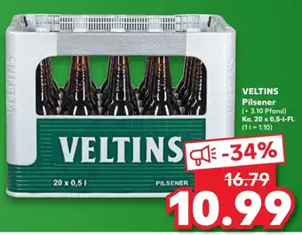 Kaufland VELTINS Pilsener  20 x 0,5-1-FI. Angebot