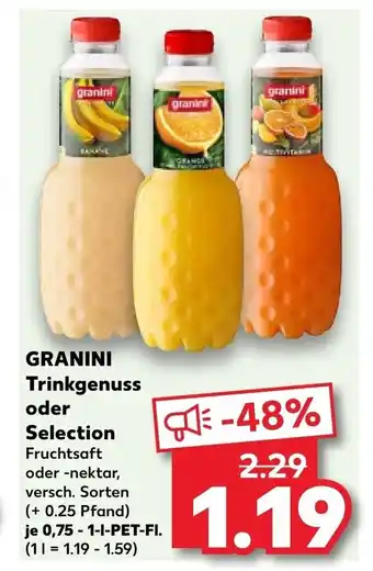 Kaufland GRANINI Trinkgenuss oder Selection  0,75 - Angebot