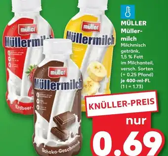 Kaufland MÜLLER Müller-milch Milchmisch 400ML fL Angebot