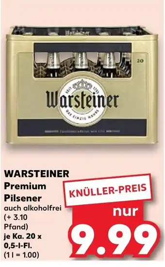 Kaufland WARSTEINER Premium Pilsener 20 x 0,5 l FL Angebot