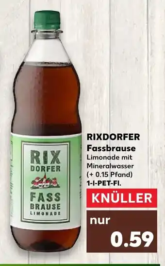 Kaufland RIXDORFER Fassbrause 1-I-PET-FI. Angebot