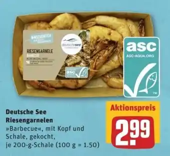 REWE Center Deutsche See Riesengarnelen 200g Angebot