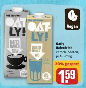 REWE Center Oatly Haferdrink 1L Angebot