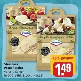 REWE Center Steinhaus Pasta Rustica 200g Btl. Angebot