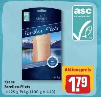 REWE Center Krone Forellen Filets 125g Angebot