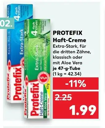 Kaufland PROTEFIX Haft-Creme 47g Tube Angebot