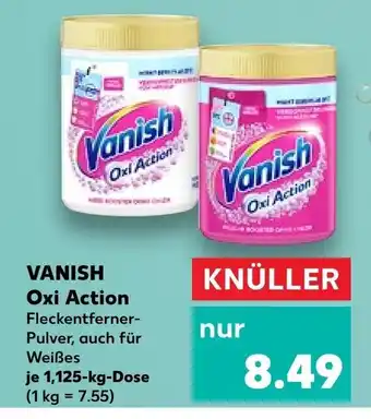 Kaufland VANISH Oxi Action 1,125 kg Dose Angebot