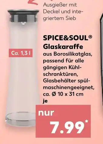 Kaufland SPICE&SOULⓇ Glaskaraffe Angebot