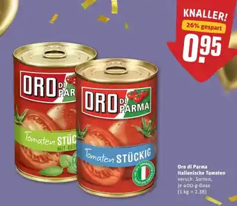 REWE Center Oro di Parma Italienische Tomaten 400g Angebot