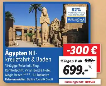 Lidl Ägypten Nil-kreuzfahrt & Baden Angebot