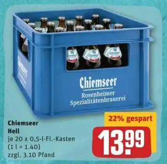 REWE Center Chiemseer Hell 20x0,5L Angebot