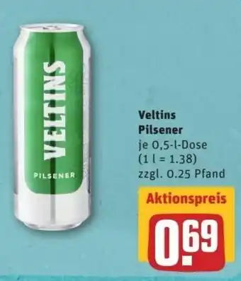 REWE Center Veltins Pilsener 0,5L Angebot