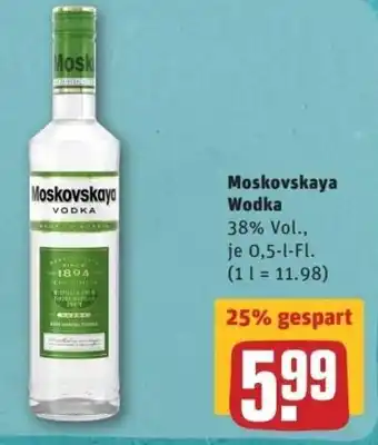 REWE Center Moskovskaya Wodka 0,5L Angebot