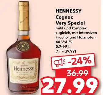 Kaufland Hennessy HENNESSY Cognac Very Special 0,7 l Fl. Angebot