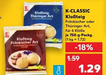 Kaufland K-CLASSIC Kloßteig 750-g-Packg. Angebot