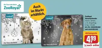 REWE Center ZooRoyal Adventskalender 212g Angebot