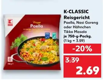 Kaufland K-CLASSIC Reisgericht 750-g-Packg. Angebot