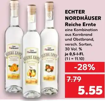 Kaufland ECHTER NORDHÄUSER Reiche Ernte 0,5 l Fl. Angebot