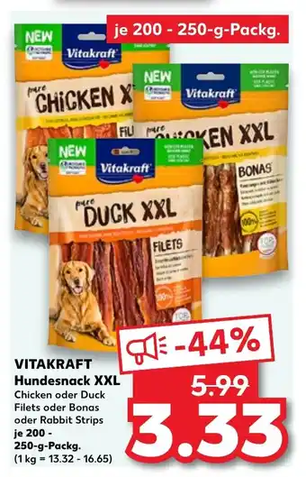 Kaufland VITAKRAFT Hundesnack XXL 200 - 250-g-Packg. Angebot