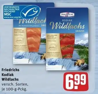 REWE Center Friedrichs Kodiak Wildlachs 100g Angebot