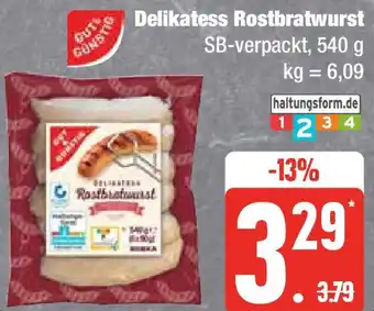 Edeka Gutfleisch Delikatess Rostbratwurst 540 g Angebot