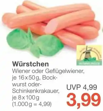 Jawoll Würstchen 8x100g/16x50g Angebot