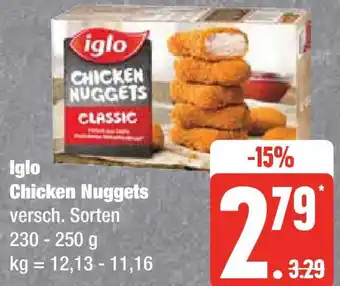 Edeka Iglo Chicken Nuggets 230-250 g Angebot