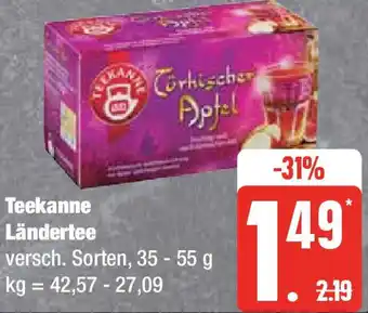 Edeka Teekanne Ländertee 35-55 g Angebot