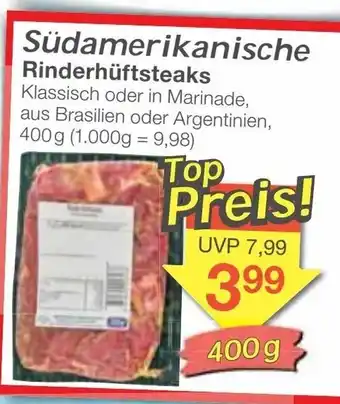 Jawoll Südamerikanische Rinderhüftsteaks 400g Angebot