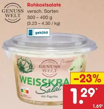 Netto Marken-Discount GENUSS WELT Rohkostsalate 300 - 400 g Angebot