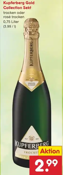 Netto Marken-Discount Kupferberg Gold Collection Sekt 0,75 Liter Angebot