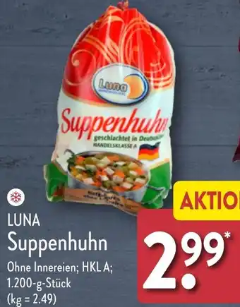 Aldi Nord LUNA Suppenhuhn 1200 g Angebot